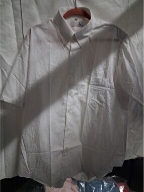 Ketch Shirt Mens 17 White Short Sleeve Button Up Dress Taiwan Business G2